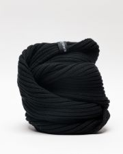 BLACK MEN'S KNITTED SCARF