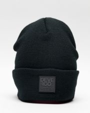BLACK MEN'S KNITTED CAP