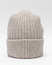BEIGE MEN'S KNITTED CAP