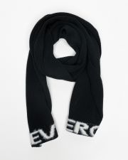 BLACK WOMEN'S KNITTED SCARF