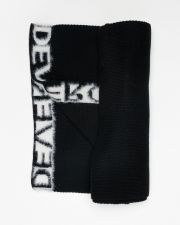BLACK WOMEN'S KNITTED SCARF