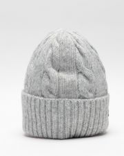 GREY WOMEN'S KNITTED BEANIE