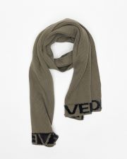 KHAKI WOMEN'S KNITTED SCARF