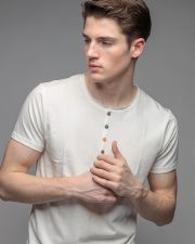 WHITE MEN'S SHORT SLEEVE T-SHIRT
