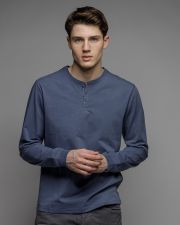 BLUE MEN'S LONG SLEEVE T-SHIRT