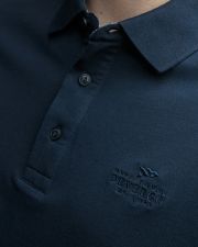 BLUE MEN'S SHORT SLEEVE POLO SHIRT