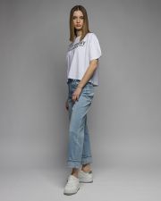 WHITE WOMEN'S SHORT SLEEVE T-SHIRT