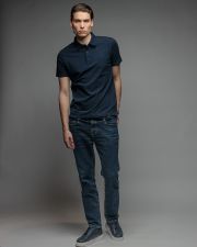 BLUE MEN'S SHORT SLEEVE POLO SHIRT