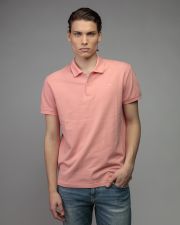PINK MEN'S SHORT SLEEVE POLO SHIRT