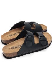 BLACK MEN'S SLIPPERS  - ALFRED