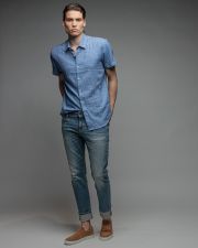 BLUE MEN'S SHIRT