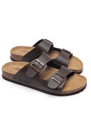 BROWN MEN'S SLIPPERS  - ALFRED