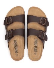 BROWN MEN'S SLIPPERS  - ALFRED