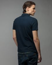 BLUE MEN'S SHORT SLEEVE POLO SHIRT