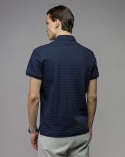 BLUE MEN'S SHORT SLEEVE POLO SHIRT