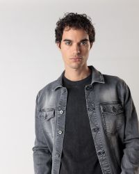 INDIGO FÉRFI FARMER DZSEKI