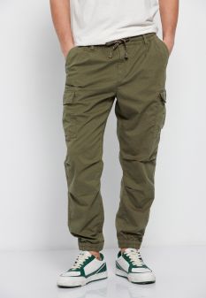 KHAKI FUNKY BUDDHA  MEN'S PANTS FBM007-034-02 23SS