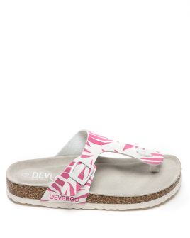 WHITE WOMEN'S SLIDES - APHRODITE DE-PT2547PU 23SS