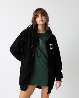 FEKETE NŐI ÁTMENETI KABÁT 2D23FW7586KA1200