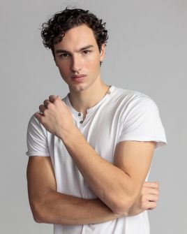 FEHÉR FÉRFI PÓLÓ 1D24SS4046SS0105