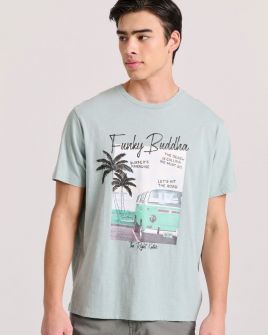 FUNKY BUDDHA  MEN'S TSHIRT FBM009-073-04 24SS