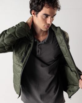 KHAKI FÉRFI ÁTMENETI KABÁT 1D24FW7001KA1600