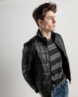 FEKETE FÉRFI ÁTMENETI KABÁT 1D25SS7001KA1600