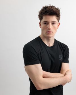 BLACK MEN'S T-SHIRT 1D25SS4058SS0105