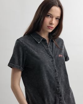 GREY WOMEN'S SHIRT 2D25SS5501SS0224