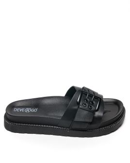 BLACK WOMEN'S SLIDES - CELINA DE25SS2505PU SY