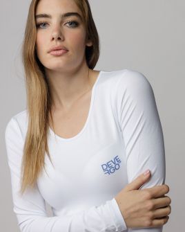 WHITE WOMEN'S LONG SLEEVE T-SHIRT 2D25FW4532LS0205