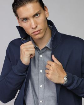 KÉK FÉRFI CIPZÁRAS PULÓVER 1D25FW4092KA0701