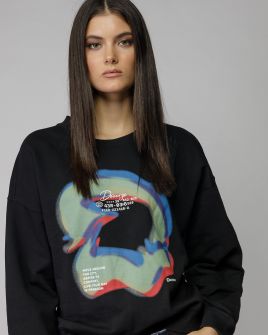 FEKETE NŐI PULÓVER 2D25FW4593LS0705