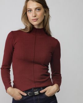 BORDÓ NŐI KÖTÖTT PULÓVER 2D25FW6522LS1101