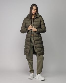 KHAKI NŐI HOSSZÚ TÉLI KABÁT 2D25FW3515KA1600