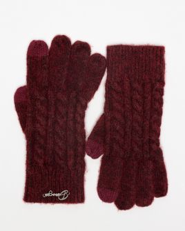BORDEAUX WOMEN'S KNITTED GLOVES 2D25FW8527KE1101