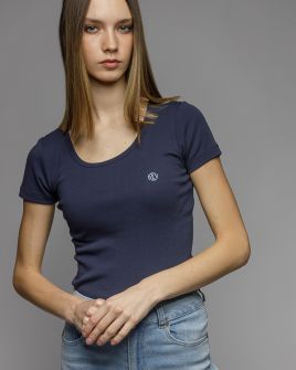 KÉK NŐI RÖVID UJJÚ PÓLÓ 2D26SS4521SS3305