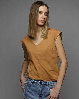 SÁRGA NŐI TOP 2D26SS4531SL0205