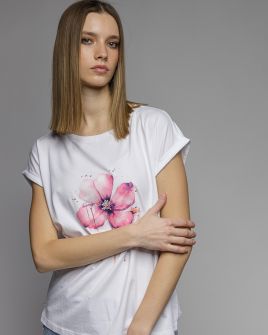 FEHÉR NŐI TOP 2D26SS4517SL0105
