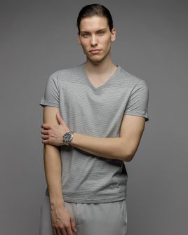 SZÜRKE FÉRFI RÖVID UJJÚ PÓLÓ 1D26SS4039SS0105
