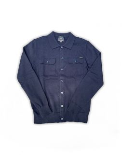 BLUE MEN'S KNITTED PULLOVER 1D25FW6051KA1101