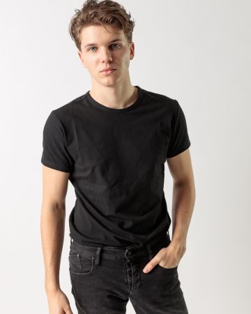 FEKETE FÉRFI FEHÉRNEMŰ FELSŐ 1U22FW2006SS0205