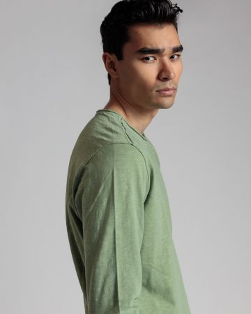 KHAKI FÉRFI HOSSZÚ UJJÚ PÓLÓ 1D24SS4002LS3806