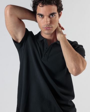 FEKETE FÉRFI GALLÉROS PÓLÓ 1D24FW4045SS2406