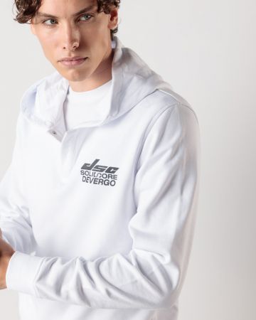 FEHÉR FÉRFI KAPUCNIS FELSŐ 1D24FW4080LS0705