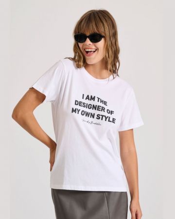 FEHÉR FUNKY BUDDHA NŐI PÓLÓ FBL010-103-04 24FW