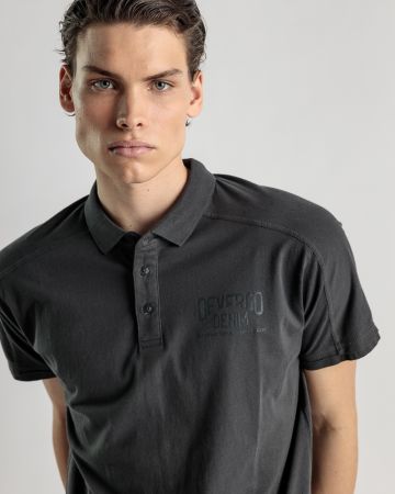 SZÜRKE FÉRFI RÖVID UJJÚ PÓLÓ 1D25SS4034SS0124