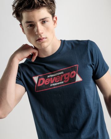 KÉK FÉRFI RÖVID UJJÚ PÓLÓ 1D25SS4030SS0105