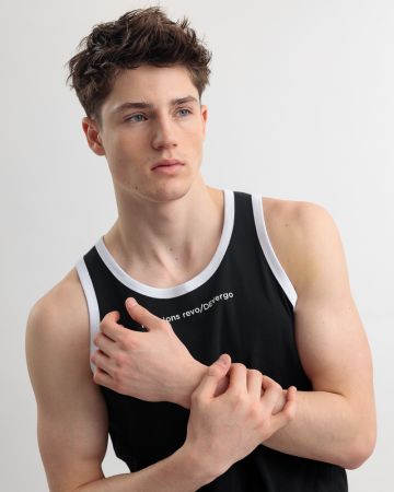 FEKETE FÉRFI PAMUT TRIKÓ 1D25SS4013SL3305