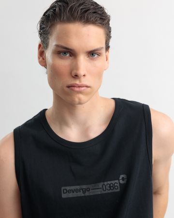 FEKETE FÉRFI PAMUT TRIKÓ 1D25SS4012SL0106